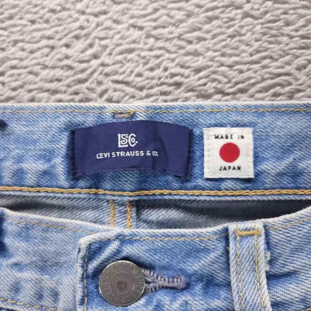 Levi's Jeans Mens 29x32 Blue 501 Straight Made in Japan Selvedge Patchwork Dist